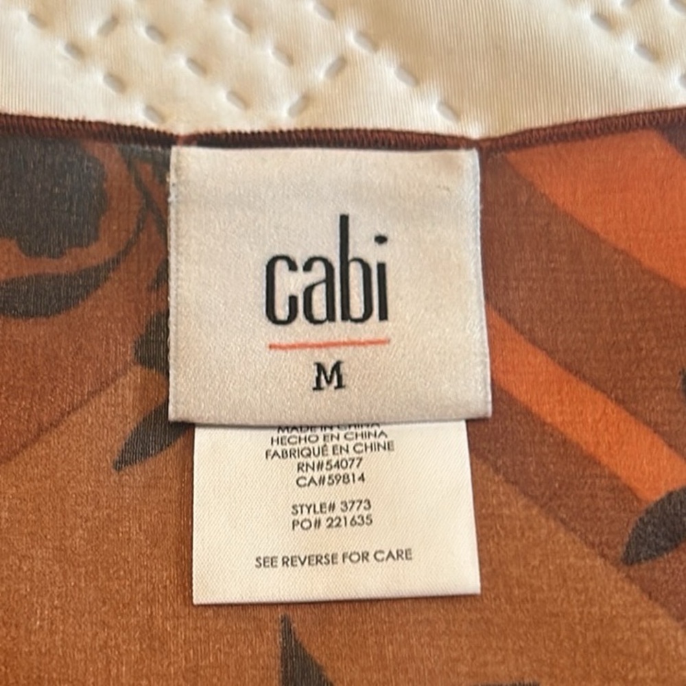 Cabi Lattice Flower Check Pattern (Top & Cami) Bl… - image 8